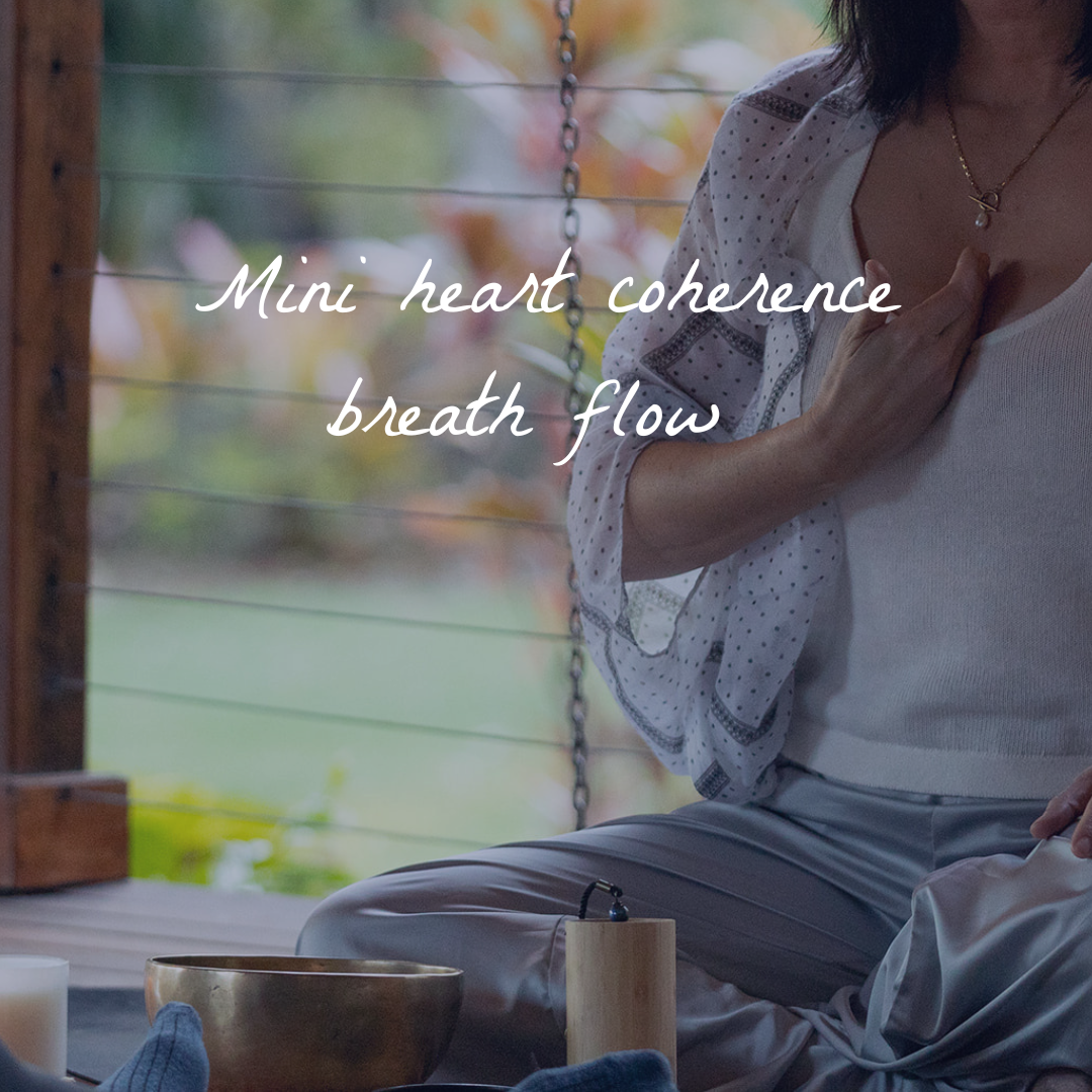 Mini heart coherence breath flow