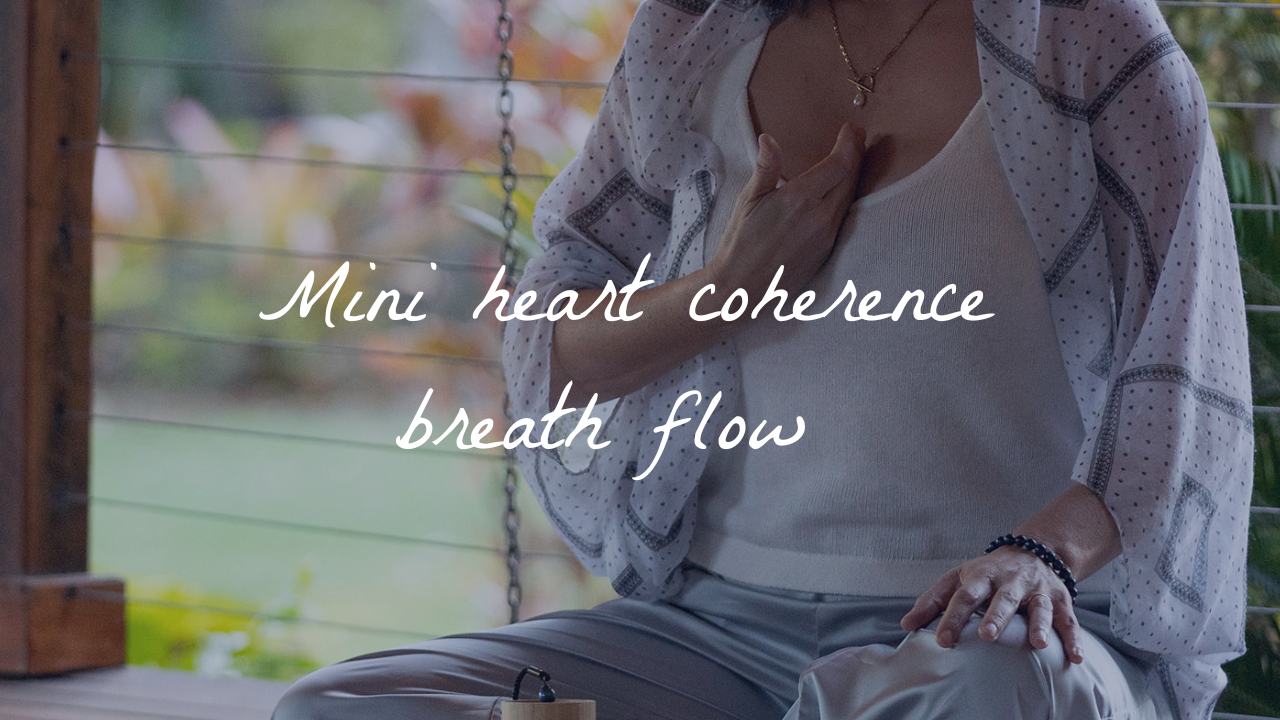 Mini heart coherence breath flow (YouTube Thumbnail)